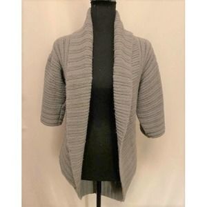 90s Weather Vane gray shrug cardigan sweater